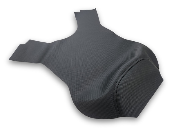Matching tank cover in DTX to coordinate with Sargent's Performance Plus seats for the BMW R 1300 GS.